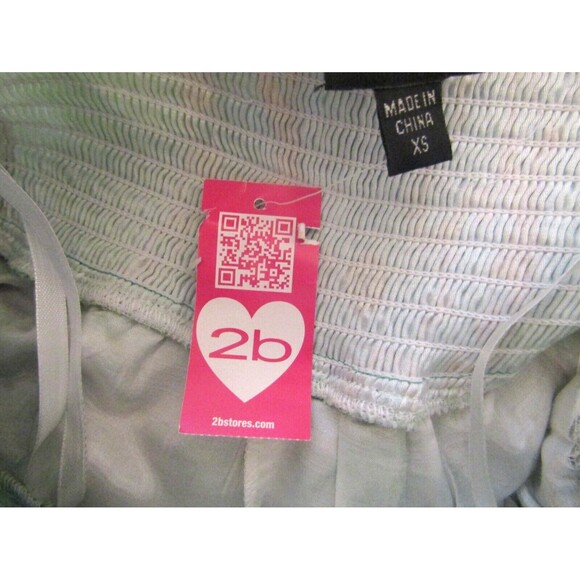 2B Bebe Monique Maxi Dress Belted Halter Top Lined Blue Green NWT Size XS - Picture 8 of 9